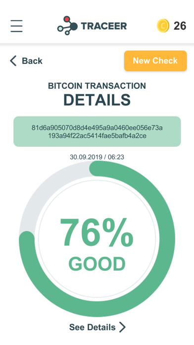 Traceer - check Bitcoins screenshot 4