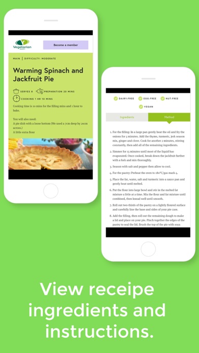 How to cancel & delete Vegetarian Society Recipes from iphone & ipad 3