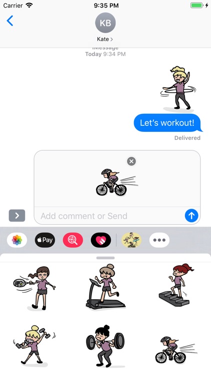 Sports Girl Stickers