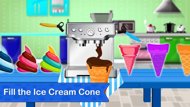 Rainbow Ice Cream Cone Maker screenshot-4