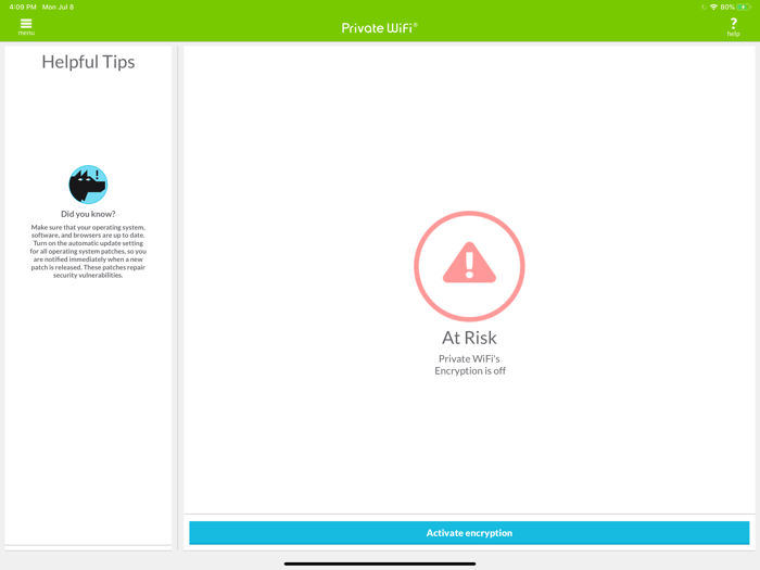 Private WiFi™ Mobile for AOL
