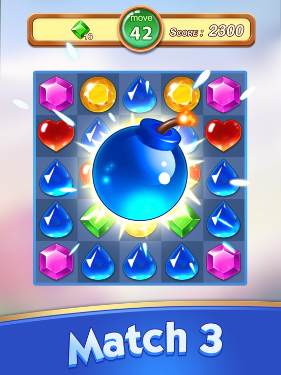 Jewels & Gems - Match 3 Games screenshot 2