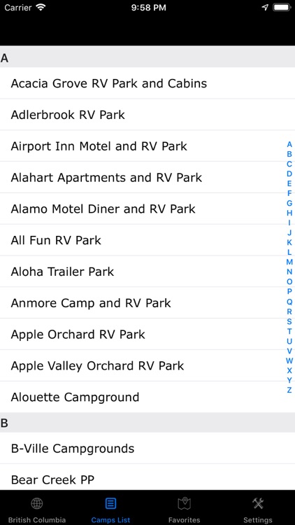 British Columbia & Yukon RV's