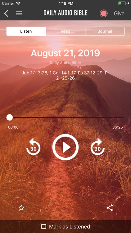 Daily Audio Bible Mobile App