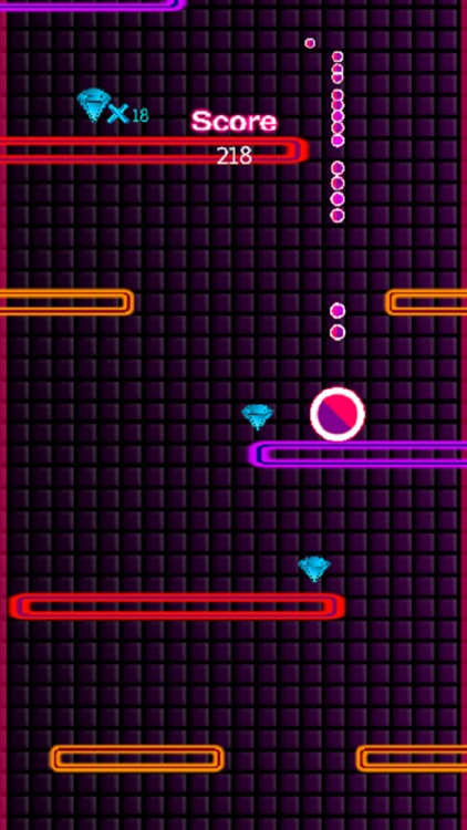 Pink Glow Fall Down screenshot-3