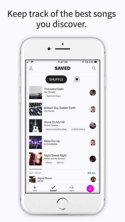 musx: send + receive songs