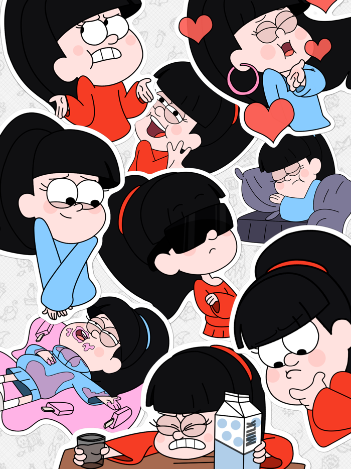 Funny Mia - stickerpack