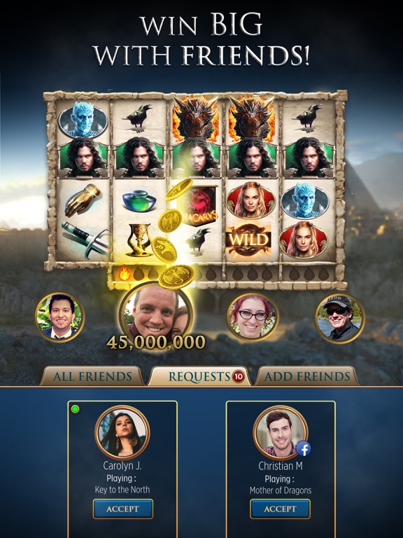 iPad Image of Game of Thrones Slots Casino