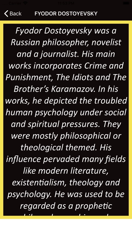 Fyodor Dostoyevsky Wisdom screenshot-3