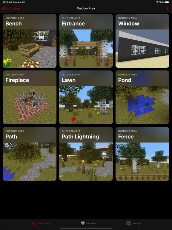 iFurniture Minecraft Designs screenshot