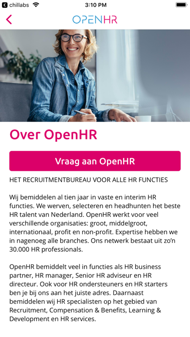 How to cancel & delete OpenHR vacatures from iphone & ipad 4