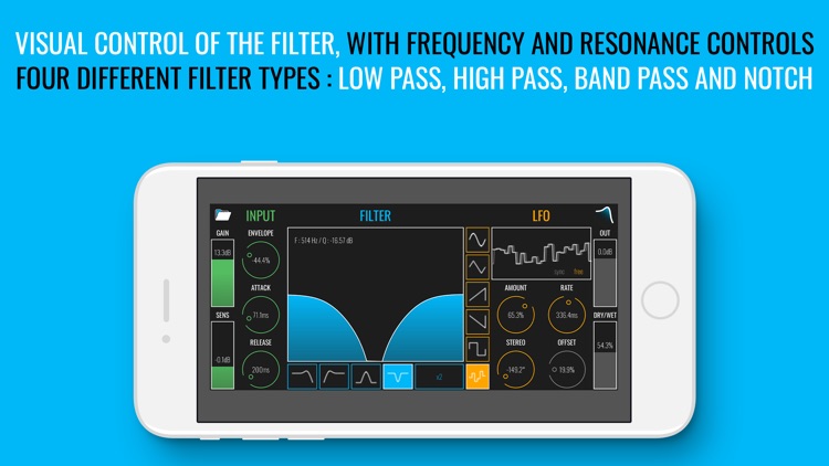 BLEASS filter AUv3 AudioPlugin