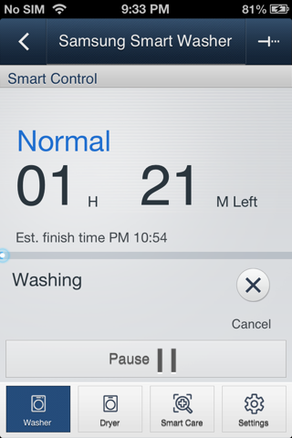 Samsung Smart Washer screenshot 4