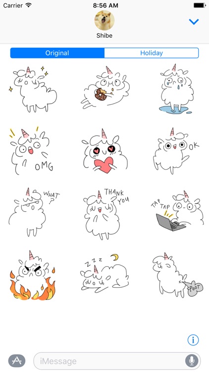 Fluffcorn Stickers