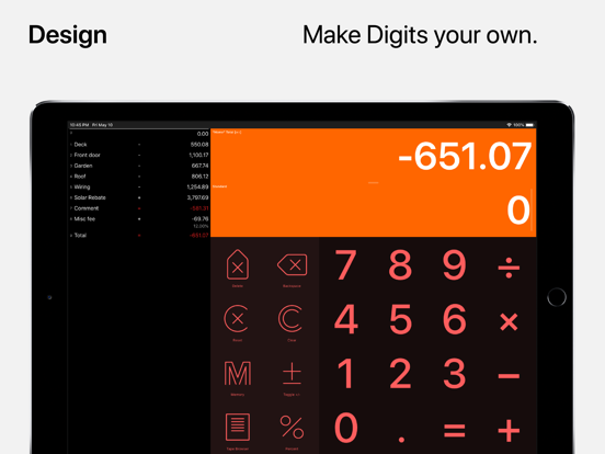 Digits, the calculator for humans screenshot