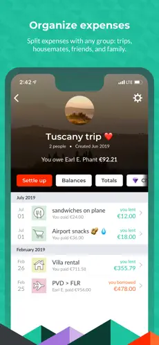 Screenshot 2 Splitwise iphone