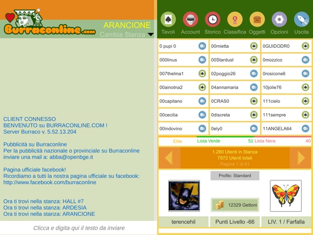 BURRACONLINE PER ANDROID SCARICA