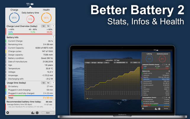 Better Battery 2: Stats & Info