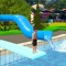 Water Park Slide Ride Swimming Stunts