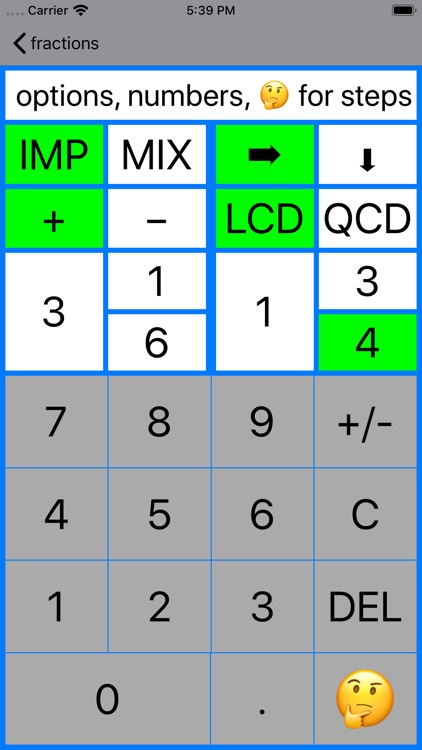 BasicFrac Fractions