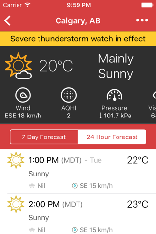 Météo - Canadian Weather screenshot 3