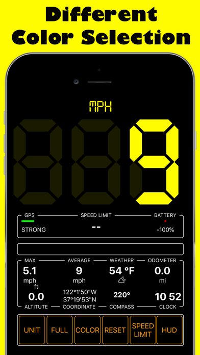 Speedmeter mph kmh screenshot 2