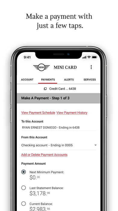 MINI Credit Card screenshot 4