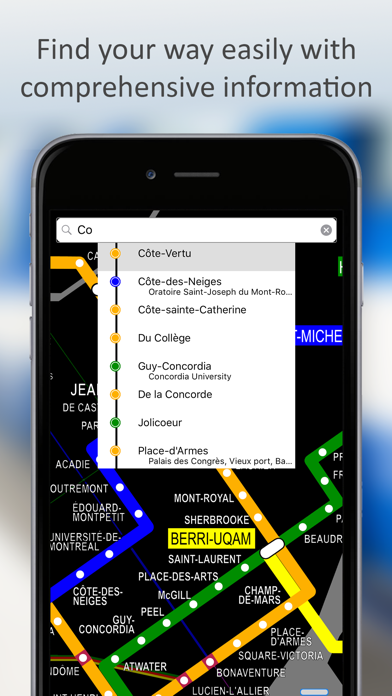 MetroMap Montreal STM Network screenshot 2