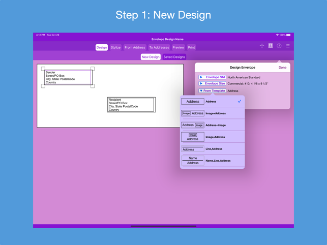 Addressed Envelope Designer