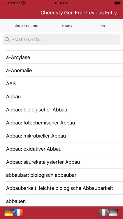 Dictionary of Chemistry DE-FR