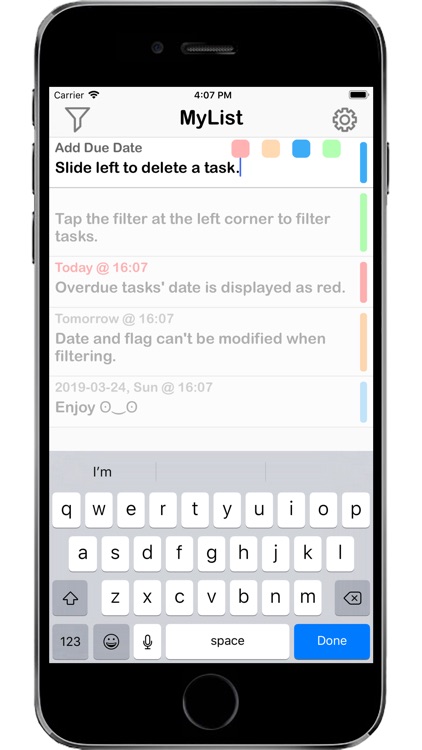 MyList - manage tasks app