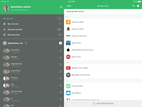 TeamsID Password Manager - náhled