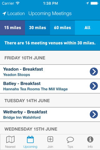 4Networking Meeting Finder screenshot 2