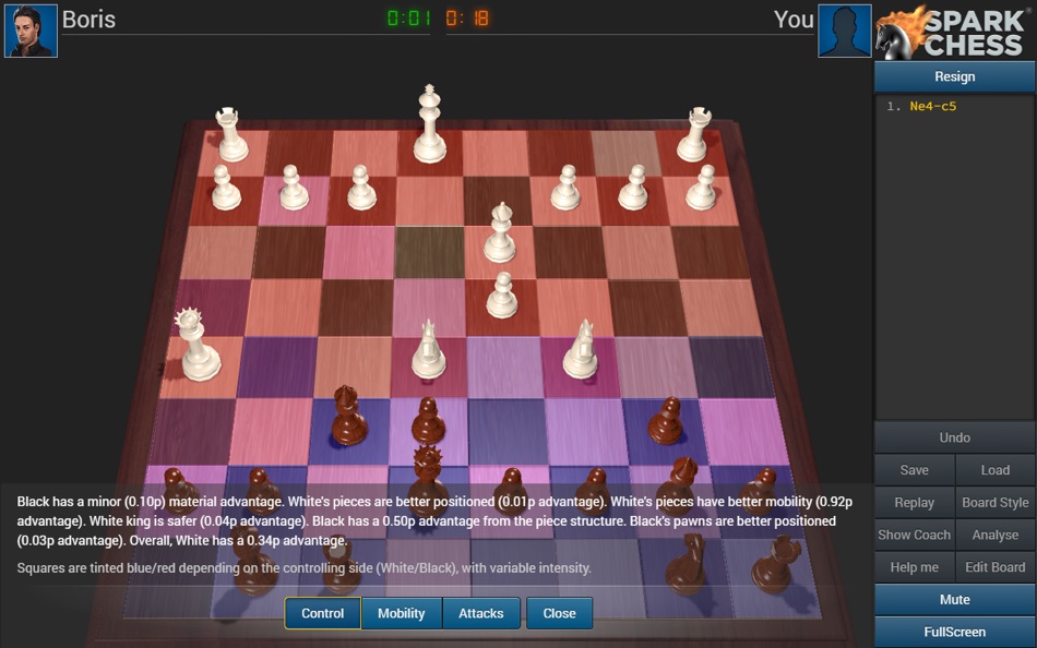 Sparkchess 9 lite