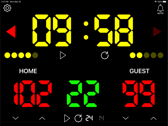 Screenshot #5 pour バスケの試合専用のタイマー（B.Timer）