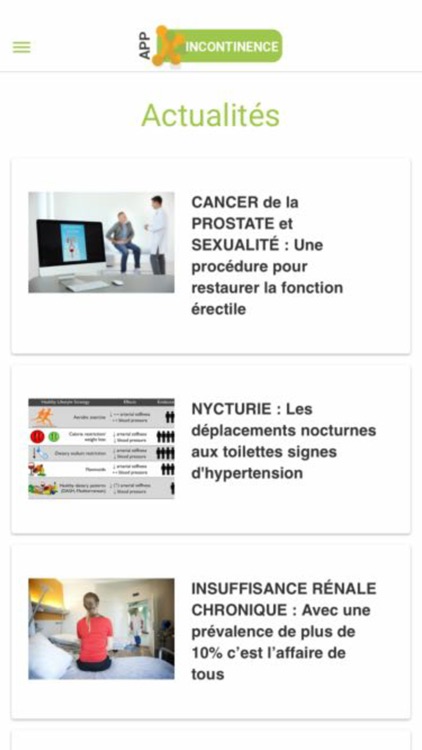 Santé log Incontinence