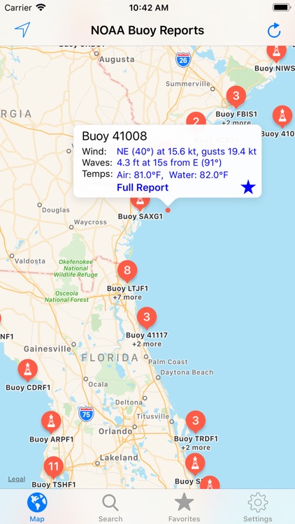 NOAA Buoy Reports