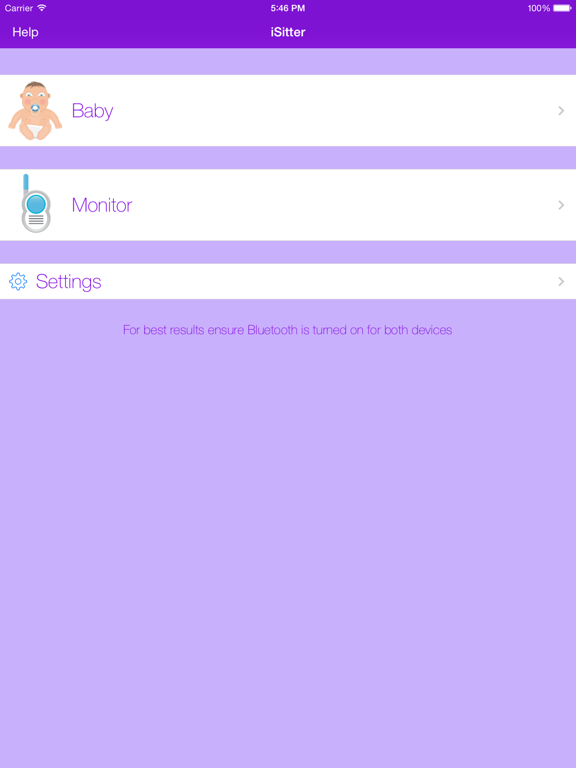 iSitter Baby Monitor - WiFi / Bluetooth / LTE screenshot