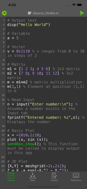 Madona: Run MATLAB/Octave code(圖1)-速報App