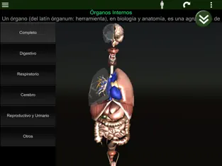 Captura 1 Órganos 3D (anatomía) iphone