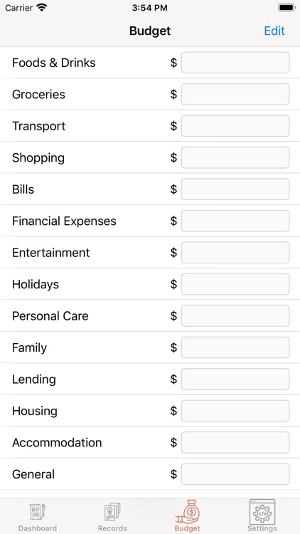 Spending Planner