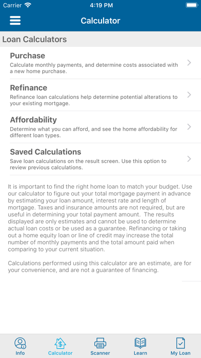 MyHomeLoan Mortgage App screenshot 2