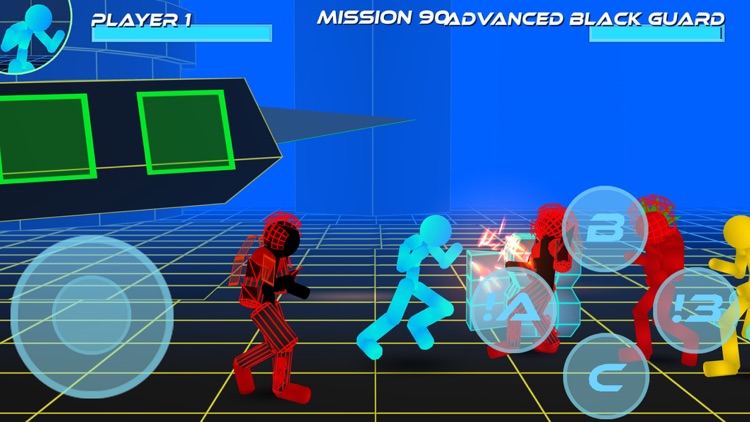 Stickman Neon Street Fighting screenshot-3