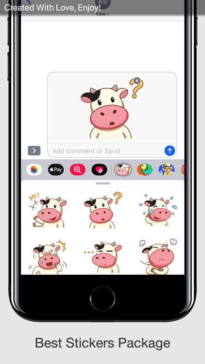 Cute Cow Stickers