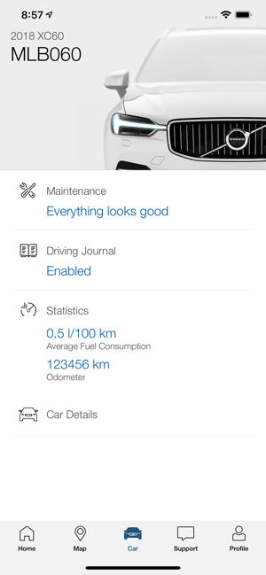 volvo on call apple watch