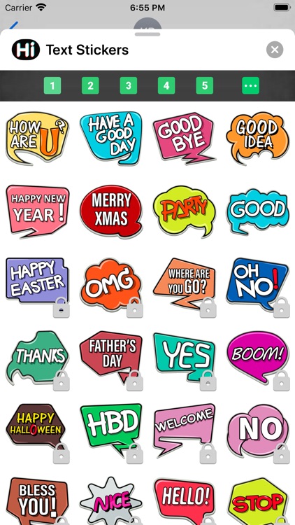 Text Stickers ⋆