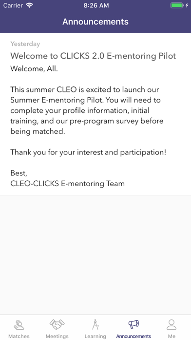CLICKS E-mentor Cafe screenshot 4