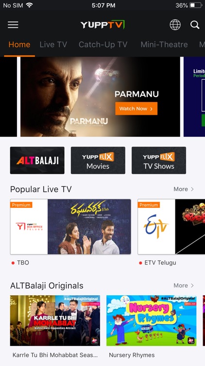 YuppTV - Live TV & Movies