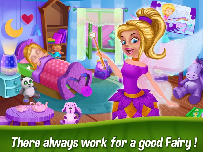 牙仙女公主房間整理打掃