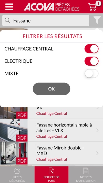 ACOVA Pièces Détachées screenshot-3
